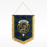 Bannatyne Tartan Crest Wall Hanging Banner