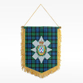 Black Watch Ancient Tartan Crest Wall Hanging Banner