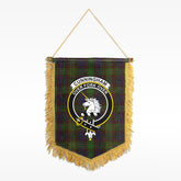 Cunningham Hunting Modern Tartan Crest Wall Hanging Banner