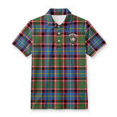 Aikenhead Tartan Crest Birdseye Mesh Polo Shirt