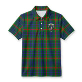 Aiton Tartan Crest Birdseye Mesh Polo Shirt