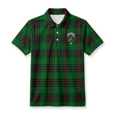 Anstruther Tartan Crest Birdseye Mesh Polo Shirt