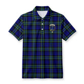 Arbuthnot Modern Tartan Crest Birdseye Mesh Polo Shirt