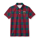 Auchinleck Tartan Crest Birdseye Mesh Polo Shirt
