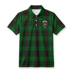 Beveridge Tartan Crest Birdseye Mesh Polo Shirt