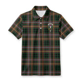 Buchanan Hunting Tartan Crest Birdseye Mesh Polo Shirt