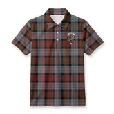 Cameron of Erracht Weathered Tartan Crest Birdseye Mesh Polo Shirt