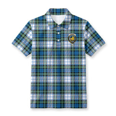 Campbell Dress Ancient Tartan Crest Birdseye Mesh Polo Shirt
