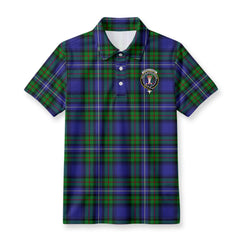 Donnachaidh Tartan Crest Birdseye Mesh Polo Shirt