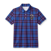 Elliott Modern Tartan Crest Birdseye Mesh Polo Shirt