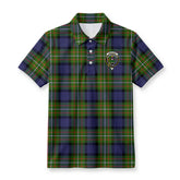Ferguson Tartan Crest Birdseye Mesh Polo Shirt