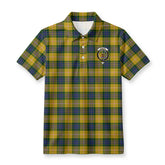 Fraser (of Lovat) Yellow Tartan Crest Birdseye Mesh Polo Shirt