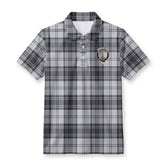 Glendinning Tartan Crest Birdseye Mesh Polo Shirt