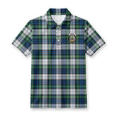 Gordon Dress Ancient Tartan Crest Birdseye Mesh Polo Shirt