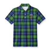 Gordon Old Ancient Tartan Crest Birdseye Mesh Polo Shirt