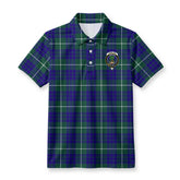 Hamilton Hunting Modern Tartan Crest Birdseye Mesh Polo Shirt