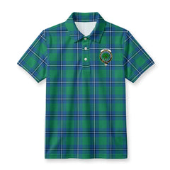 Irvine Ancient Tartan Crest Birdseye Mesh Polo Shirt