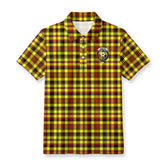 Jardine Tartan Crest Birdseye Mesh Polo Shirt