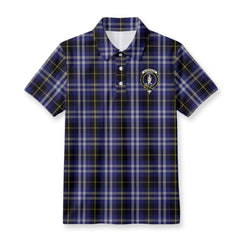 Kilmarnock Tartan Crest Birdseye Mesh Polo Shirt