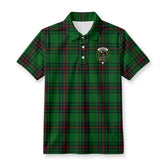 Kinloch Tartan Crest Birdseye Mesh Polo Shirt