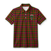 Kinninmont Tartan Crest Birdseye Mesh Polo Shirt