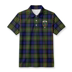 Laws Tartan Crest Birdseye Mesh Polo Shirt