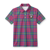 Lindsay Ancient Tartan Crest Birdseye Mesh Polo Shirt