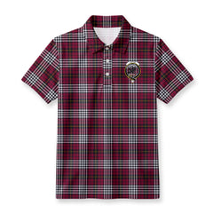 Little Tartan Crest Birdseye Mesh Polo Shirt