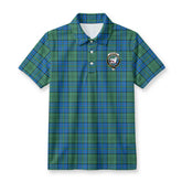 Lockhart Tartan Crest Birdseye Mesh Polo Shirt