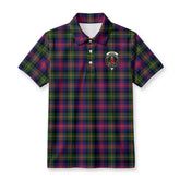 Logan Modern Tartan Crest Birdseye Mesh Polo Shirt