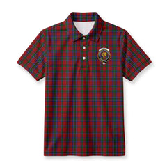 Lyall Tartan Crest Birdseye Mesh Polo Shirt