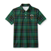 MacAlpine Ancient Tartan Crest Birdseye Mesh Polo Shirt