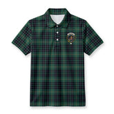 MacAuley Hunting Ancient Tartan Crest Birdseye Mesh Polo Shirt