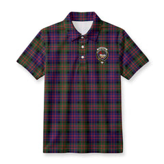 MacDonald Modern Tartan Crest Birdseye Mesh Polo Shirt
