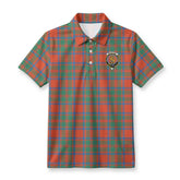 MacIntosh Ancient Tartan Crest Birdseye Mesh Polo Shirt
