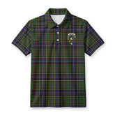 MacMillan Hunting Modern Tartan Crest Birdseye Mesh Polo Shirt