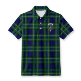 MacNeil of Colonsay Modern Tartan Crest Birdseye Mesh Polo Shirt