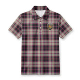 MacPherson Hunting Ancient Tartan Crest Birdseye Mesh Polo Shirt