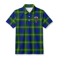 Maitland Tartan Crest Birdseye Mesh Polo Shirt