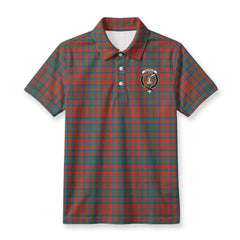 Matheson Ancient Tartan Crest Birdseye Mesh Polo Shirt