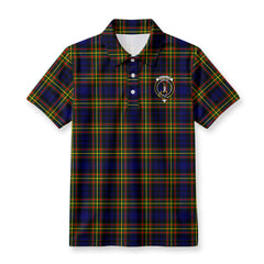McClellan Modern Tartan Crest Birdseye Mesh Polo Shirt