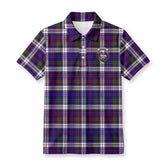 McDonald Dress Modern Tartan Crest Birdseye Mesh Polo Shirt