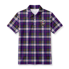 McDonald Dress Modern Tartan Crest Birdseye Mesh Polo Shirt