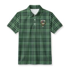 McDonald Lord of the Isles Hunting Tartan Crest Birdseye Mesh Polo Shirt