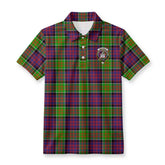 McDonald (Clan Ranald) Tartan Crest Birdseye Mesh Polo Shirt