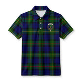 McEwan Modern Tartan Crest Birdseye Mesh Polo Shirt
