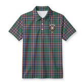 McFarlane Hunting Ancient Tartan Crest Birdseye Mesh Polo Shirt