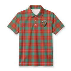 McFie Ancient Tartan Crest Birdseye Mesh Polo Shirt