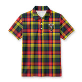 McIndoe Tartan Crest Birdseye Mesh Polo Shirt