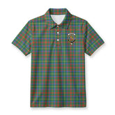 McIntosh Hunting Ancient Tartan Crest Birdseye Mesh Polo Shirt